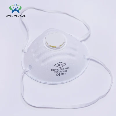 Certificação/ Máscara facial descartável de 4 camadas de respiradores artificiais com certificado CE