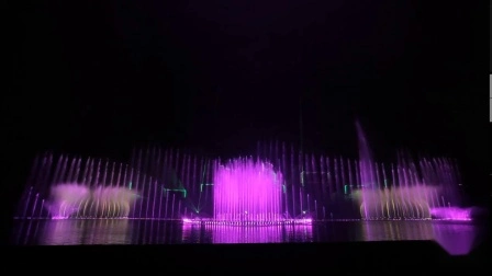 Fonte de piscina de música com lâmpada interativa LED externa