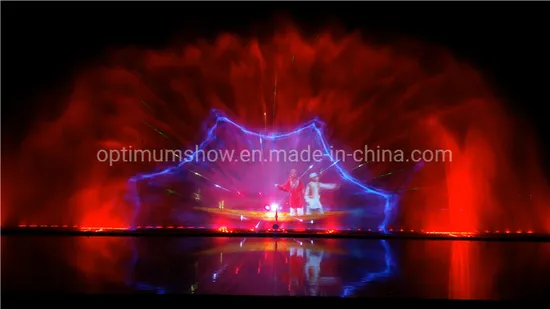 Índia Dal Lake Tela de água ao ar livre Projeção Decorativa Recurso de água Fonte de água flutuante Show de dança com laser e luzes